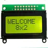 0802C LCD screen lcd0802C with backlight dot matrix display module yellow green screen ,blue screen ,gray screen 5V