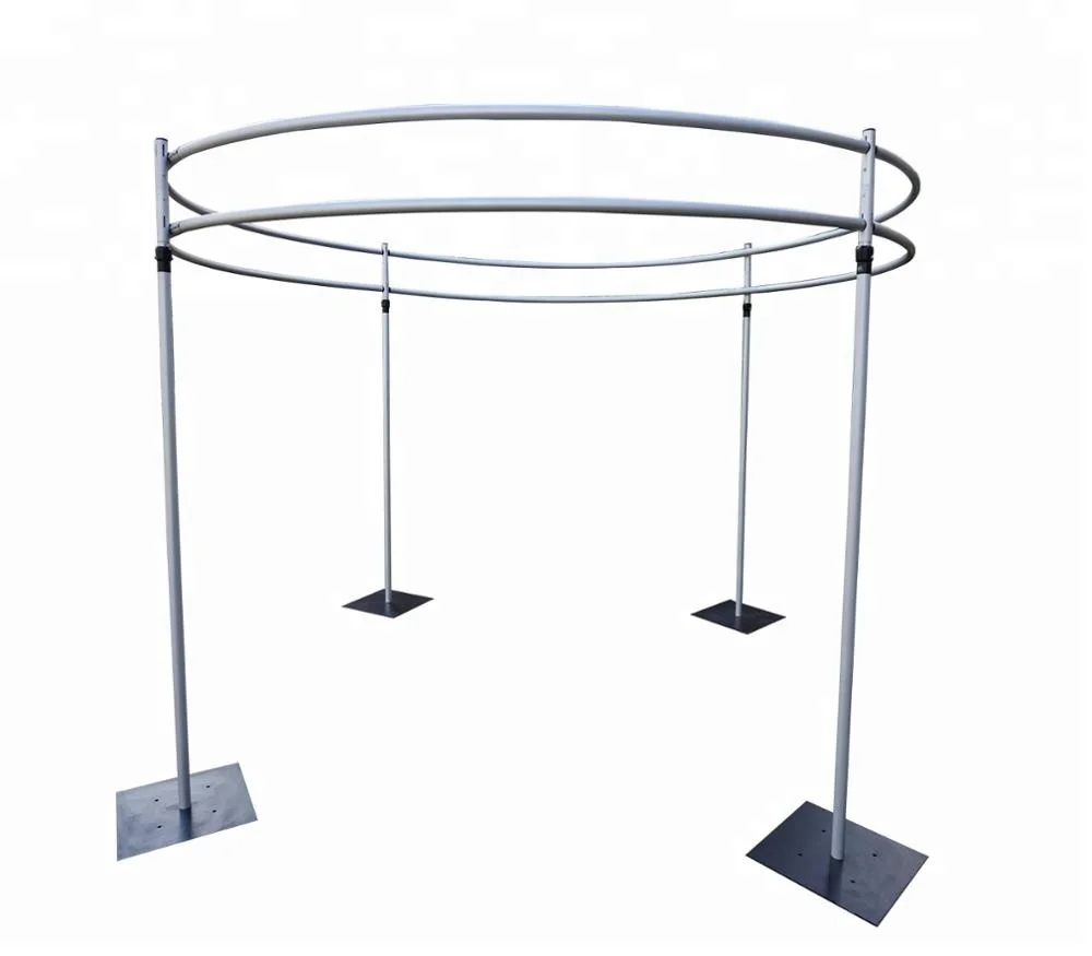 Round Roof Tent Curved Pipe And Drape Kits For Wedding Pipe And