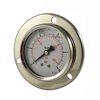 panel mount shockproofpressure gauge with flange 63mm back entry oil filled pressure gauge
