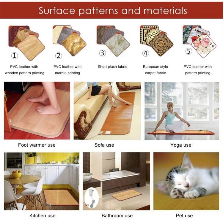 Hot Selling Carbon Fiber Electric Heater Radiant Floor Mat For