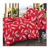 Leaf garden style American and European popular duvet cover set bedding article with disperse printing
