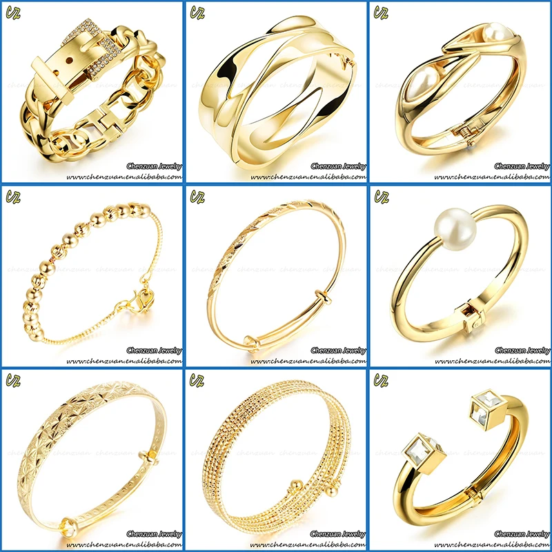 Cheap Wholesale Brazilian Gold Jewelry 18k Gold Filled Bracelets With