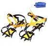 Bundled Crampons Professional 10-point Manganese Steel Ice Gripper Ice Crampons Snow Board For Skiing Climbing with Bag