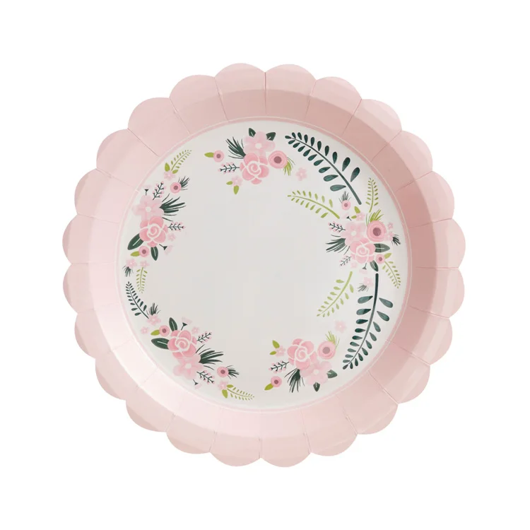 christening paper plates