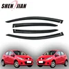 Acrylic Plain Black Injection Sun Visor Extension For Car Windshield for Mazda 2 Auto Accessories 2015