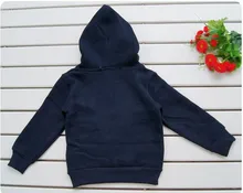 Sping Autumn Children Hoodies Korean Dashing Inclined Zipper Kids Hoody Outwear Grey And Dk Blue Colour