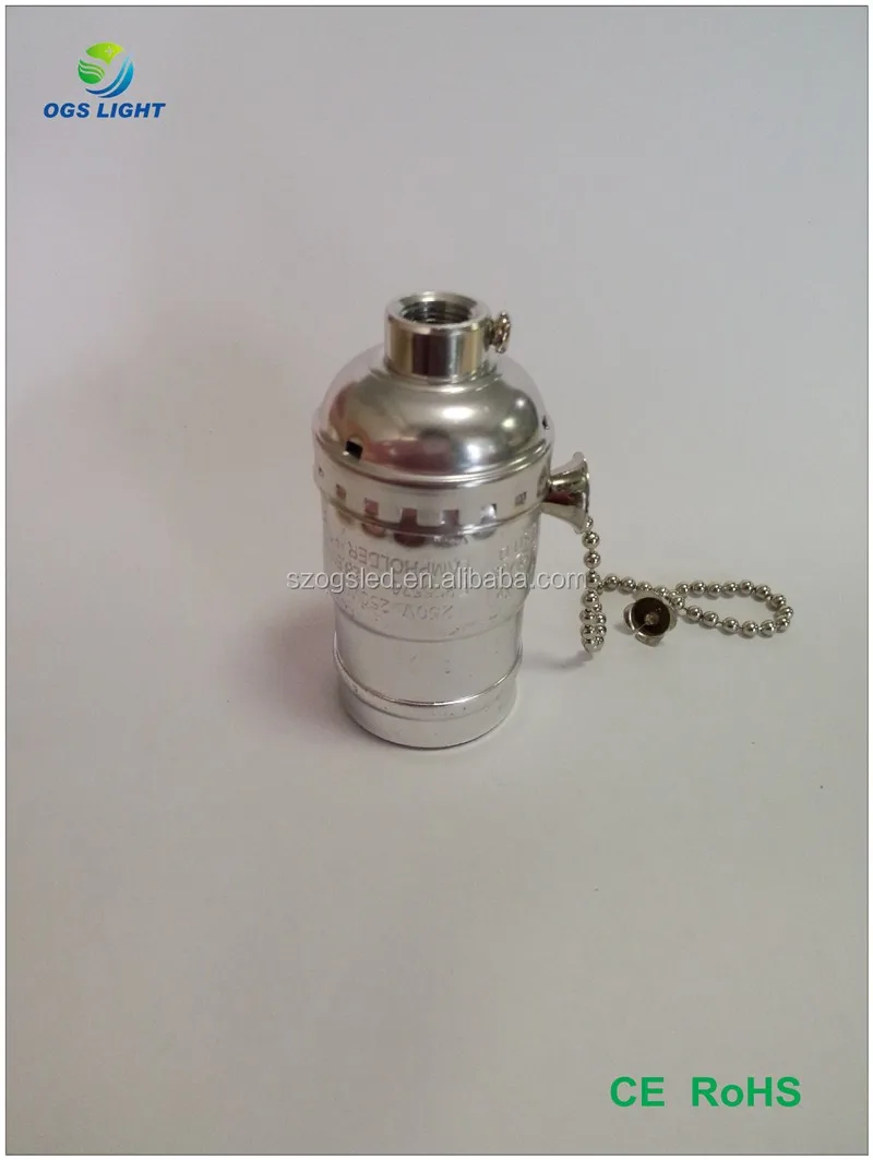 OGSLS16C e27 edison screw lampholder Silver Color lamp base.jpg