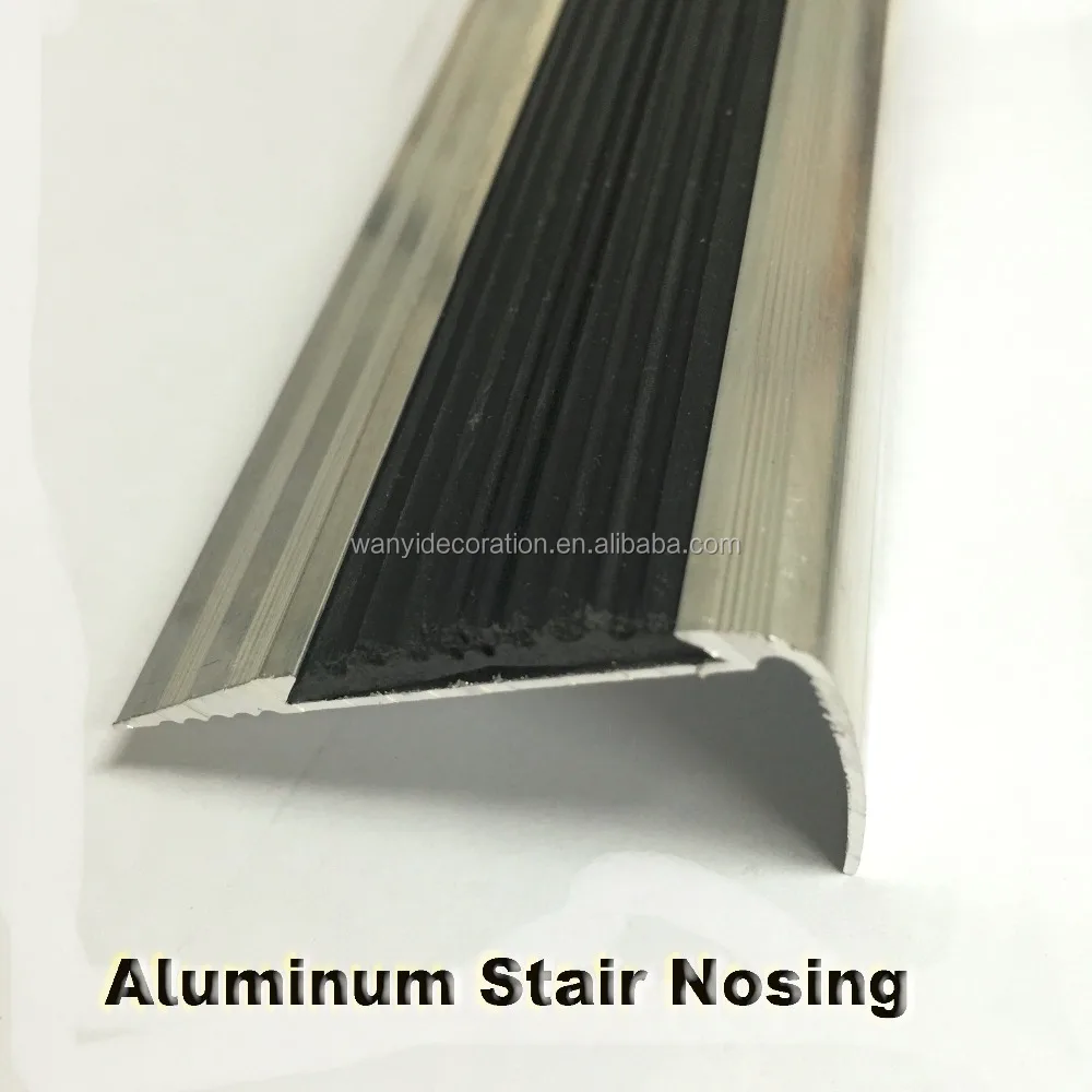 
Aluminum and rubber Stair Nose Tile Edging Trim 