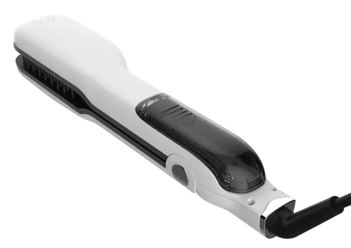2016 Hot Innovative Argan Oil Infused Magical Hair Straightener Steamer with Brush