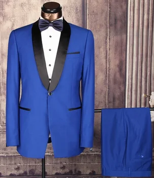 blue wedding dress for man