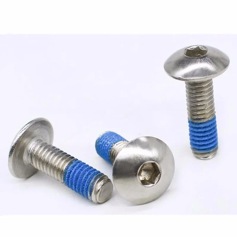 M16 Stainless Steel 188 Hex Socket Truss Head Screw With Blue Lock