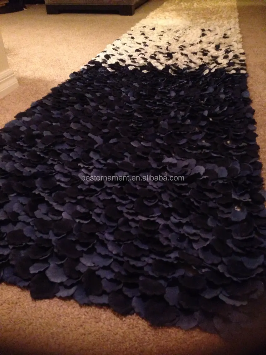 Nautical Navy Ombre Rose Petal Aisle Runner Wedding Nautical Navy Ombre Rose Petal Aisle Runner
