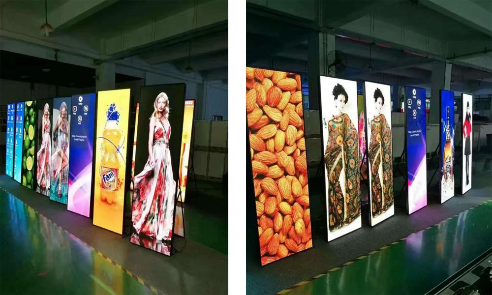 Indoor Poster HD P2.5 LED Display Screen Ultra Thin Interior Full Color High Definition Poster Screen