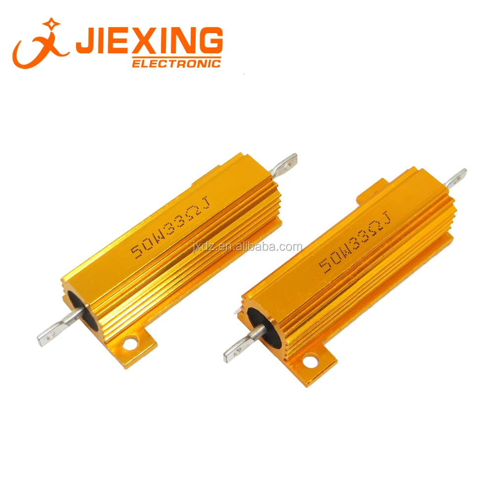 RX24 Aluminum Shell Resistor – 50W, 0.01 To 100K Ohm, Axial Lead, 5% Tolerance
