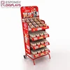Supermarket Floor metal snack display racks beverage shelf instant noodles trolley