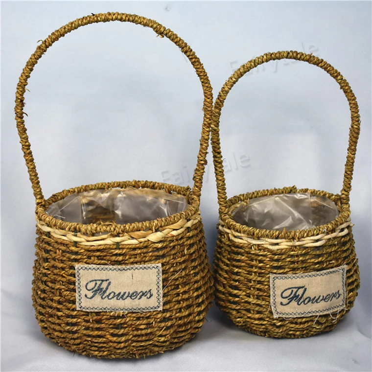 Wholesale Empty Valentine Gift Basket Decorative Baskets For Wedding