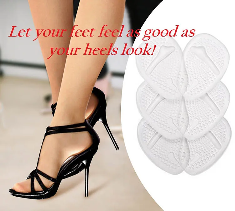 Shoe Insole Gel Toe Pad Forefoot Shoes Cushion Women High Heel Half