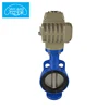 DN25-DN600 D97A1X Cast Iron body wafer type 12v electric actuator butterfly valve,electric actuator butterfly valve