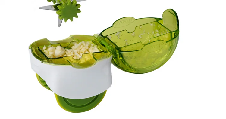 stainless steel wheel rolling running mini garlic crushed garlic