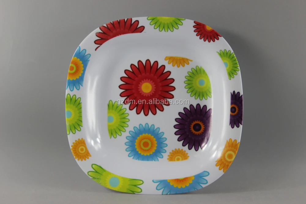 Square Shape Melamine Soup Plate