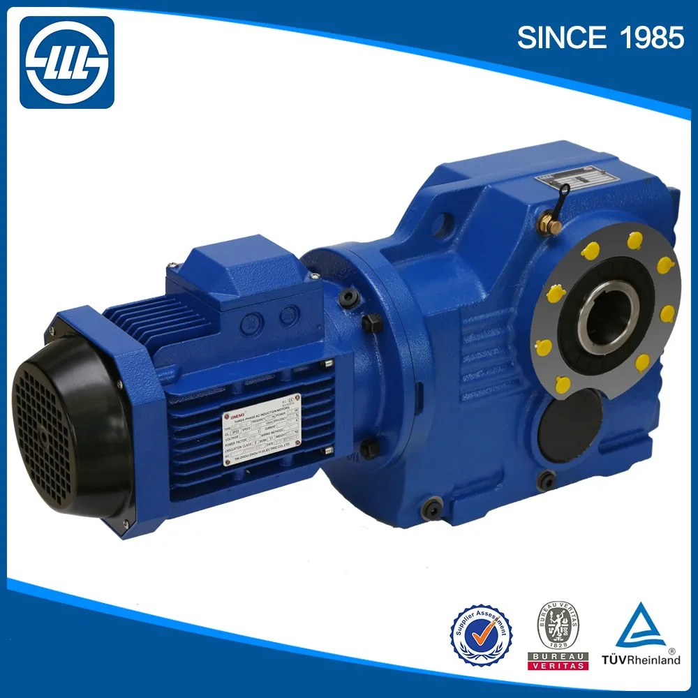 K Series Bevel Geared Motor Harmonic Gear Gearbox With Servo Motor
