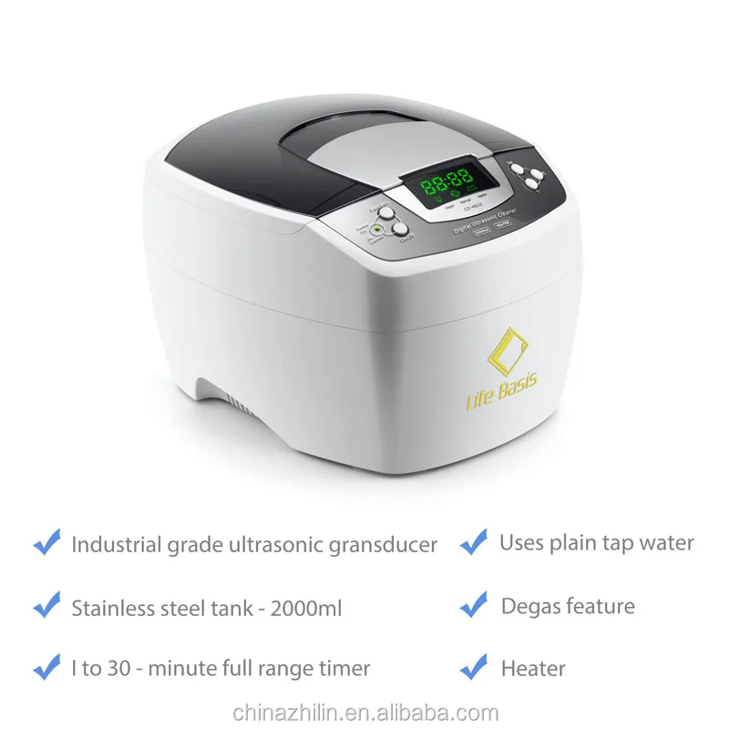 Competitive price 2L Stainless steel digital household ultrasonic cleaner 