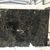 Big Slab 240*120up rough edge Black Gold Portoro Marble