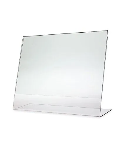 Slant L Shaped Plexiglass Counter Top Magnetic Acrylic Table Display A6 