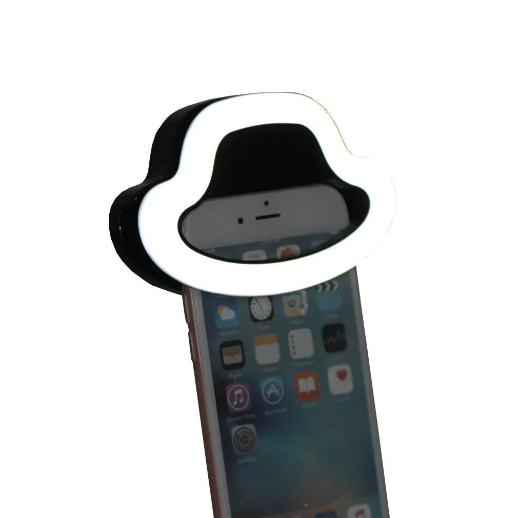 bidafun Selfie Ring Light, Selfie Light 36 LED Spotlight Flash Selfie Light Ring Camera Photo Video Light Lamp Cell Phone-Black