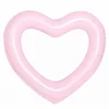 Fashion Design Pink Heart Shape Inflatable Swimming Float Ring Swimming Ring Adult Pool Float
