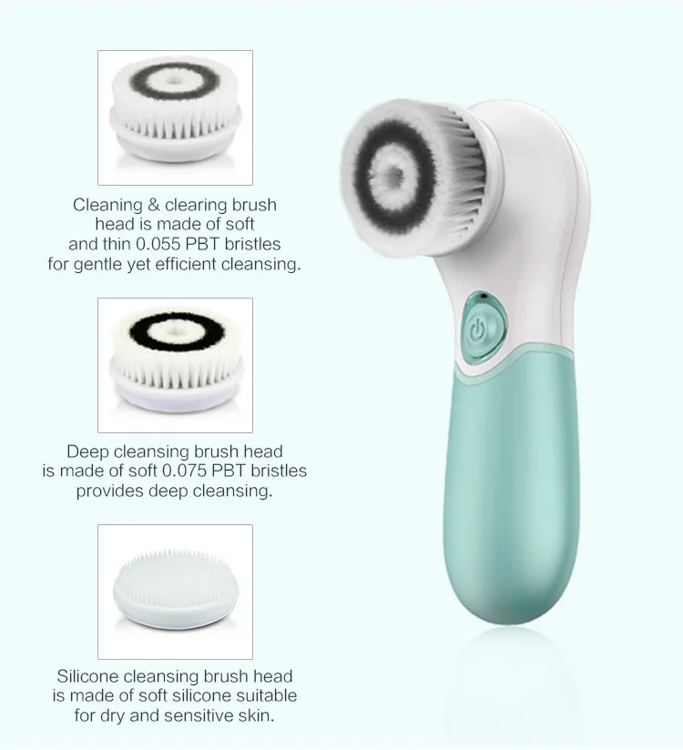 Touchbeauty Tb-14838 Electric Facial Cleansing Brush,Waterproof Ipx6,Ce ...