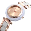 Pearl Shell Face Dial Fancy Ladies Modern Watches Custom Diamond Kol Saatleri Bayan