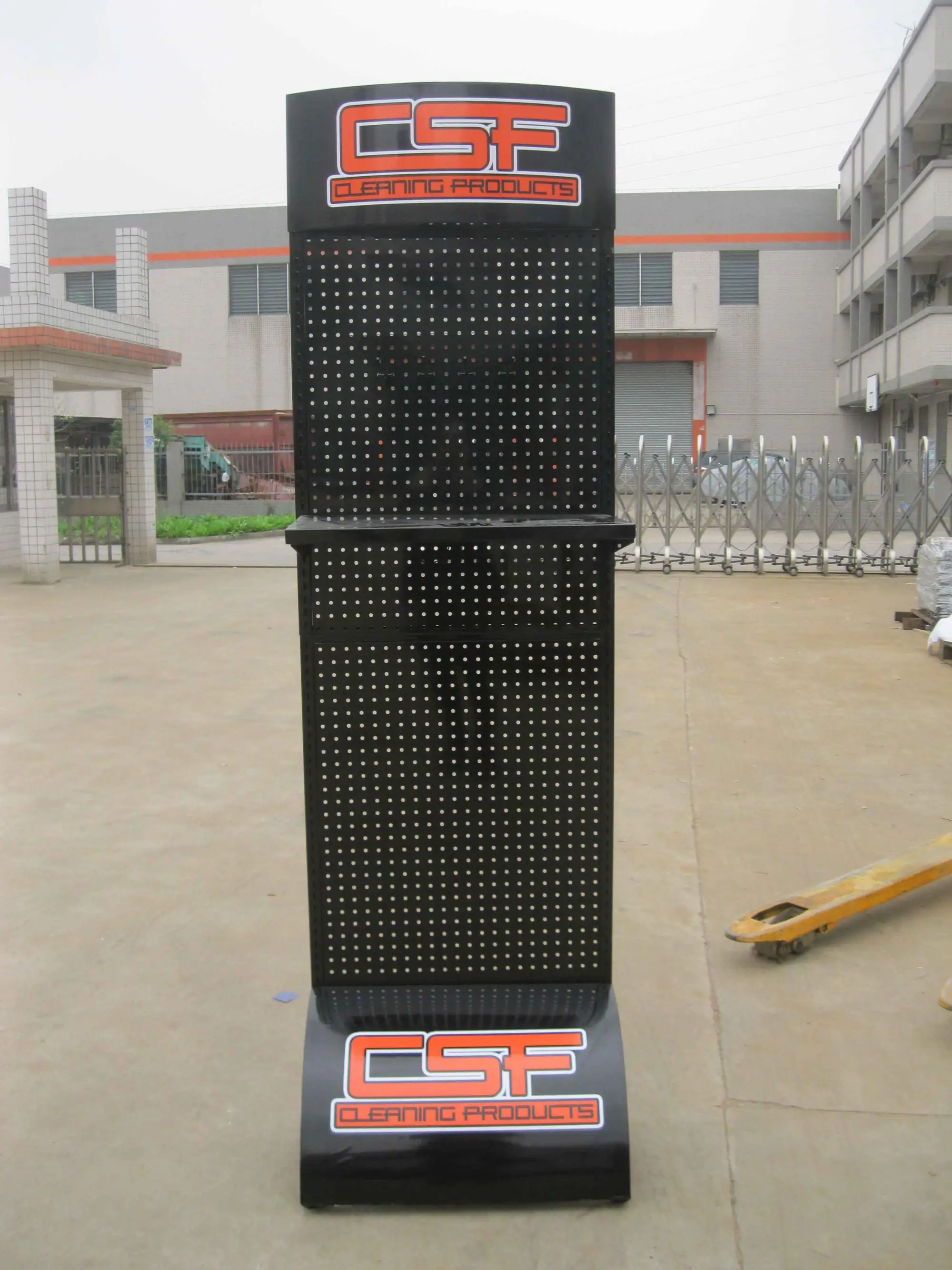 Customized Retail Floor Free Standing Pegboard Display Stand With Hooks Buy Free Standing