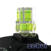 2 Axis Hot Shoe Double Spirit Level Camera Bubble Hot Shoe for Canon Nikon Pentax Free Shipping