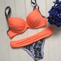 CRESTGOLF 2016 Sexy Lady Wrap Bikini Women Beachwear Push Up Sexy Wire Free Bikini Set Woman