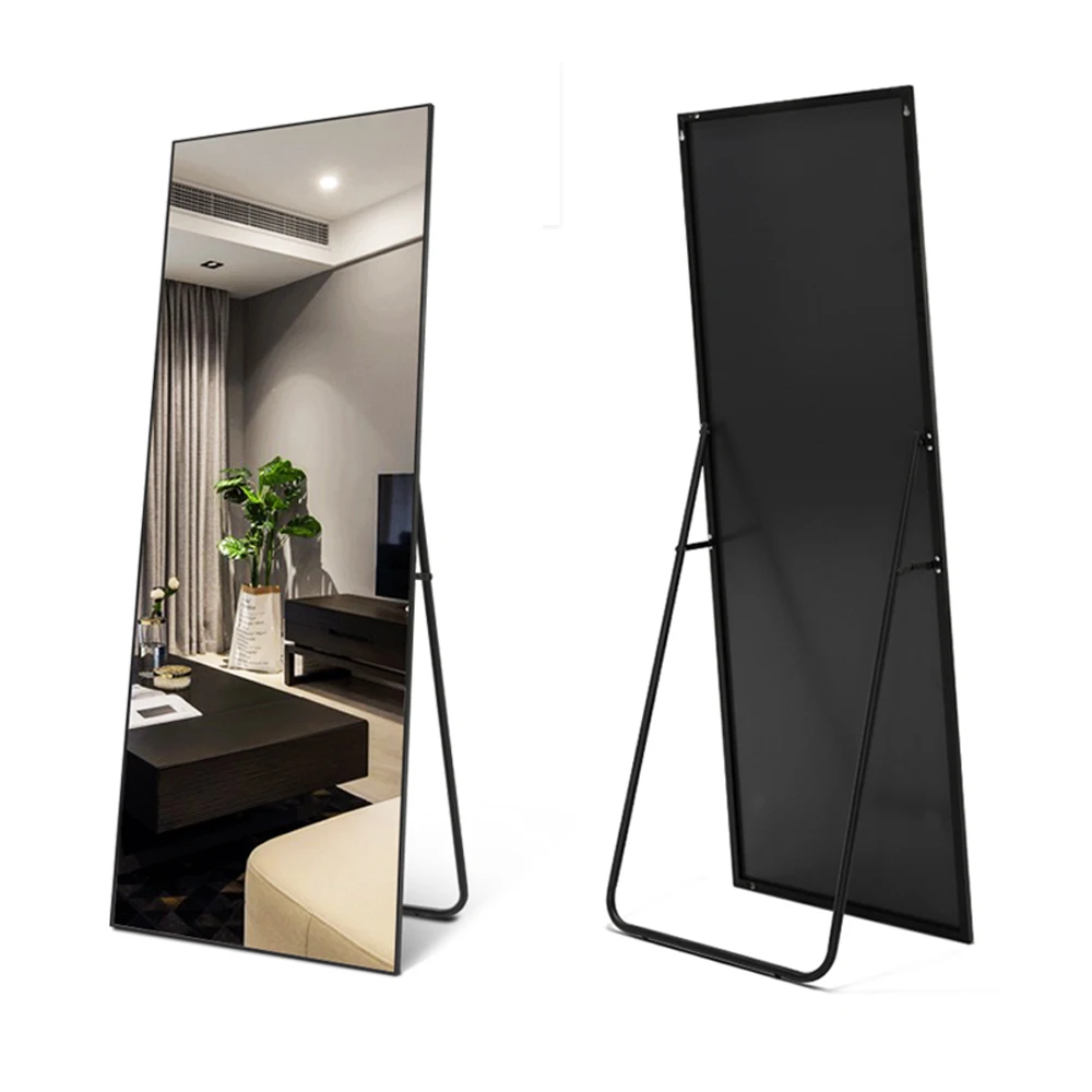 free standing mirror with storage