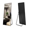 Aluminum Frame Standing Full Length Mirror Living Room Framed Floor Dressing Mirror
