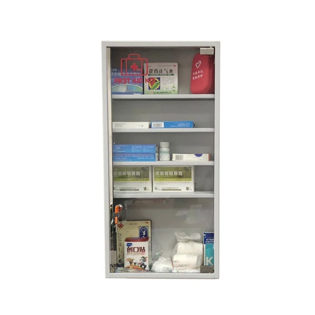 Pharmacy Medicine Medical Storage First Aid Cabinet Box Wall