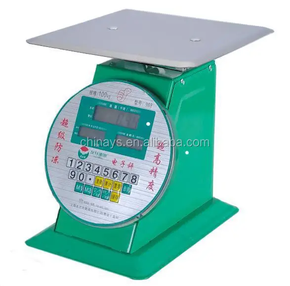 Heavy Duty Electronic Dial Scale 150kg Capacity Green Color,Big Font