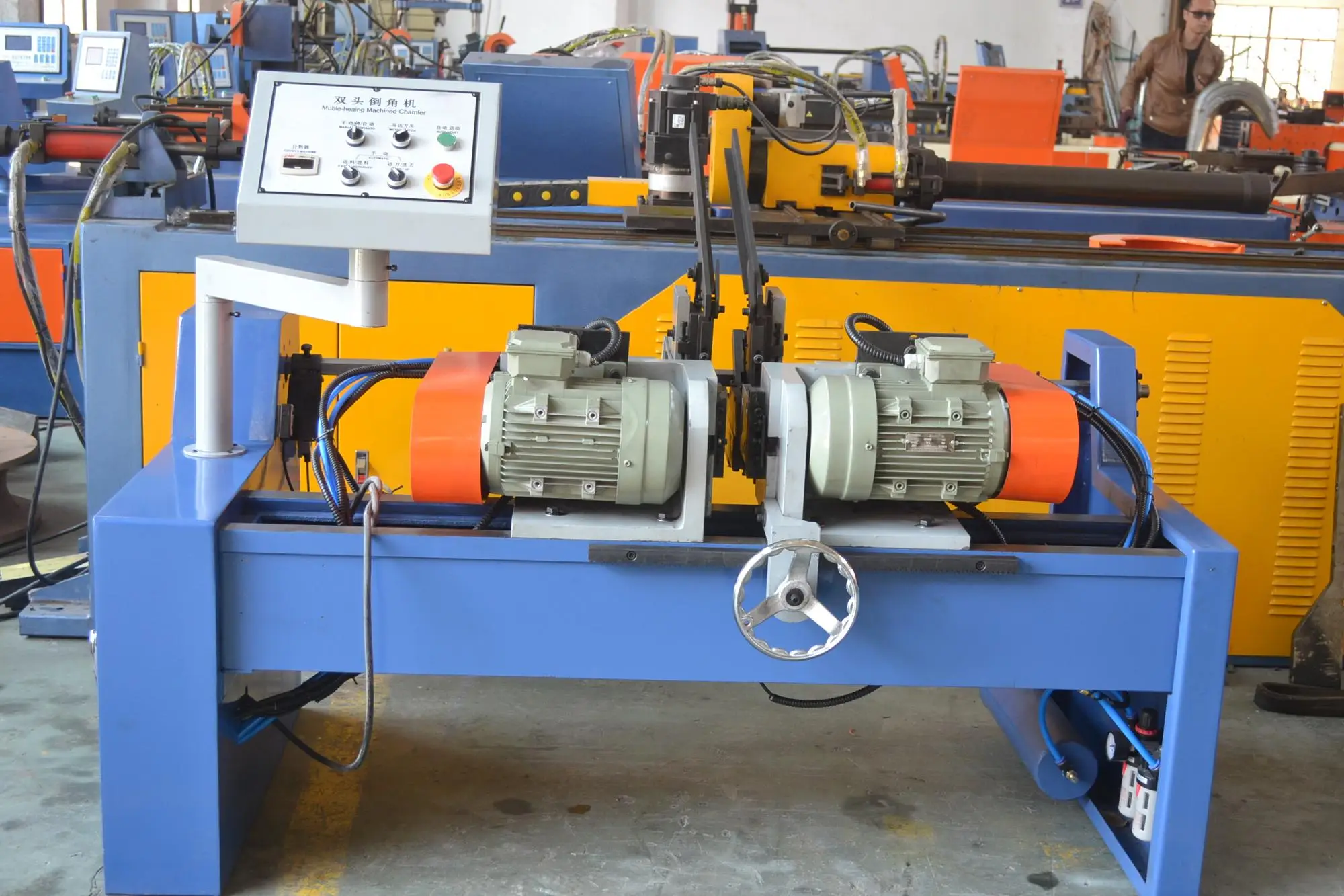 Automatic Pneumatic Metal Tube Pipe Chamfering Machine Buy Chamfering