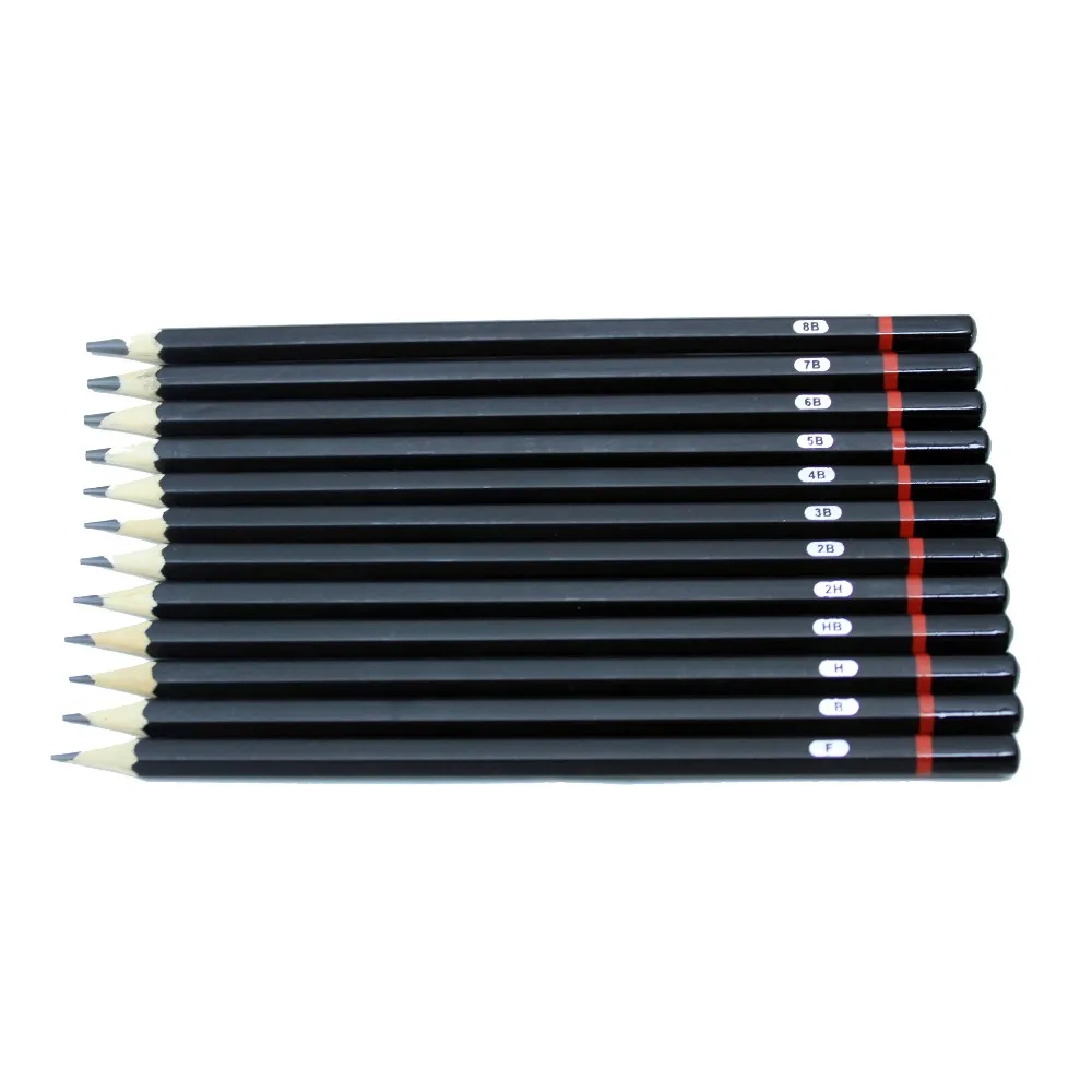 2019 Wholesale Cheap Pencils High Quality Hexagonal Black Pencil Black ...