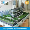 miniature villa community model with led light and detail landscape