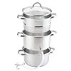 food grade stainless steel 201 6L steam juicer cooking pot set with induction bottom