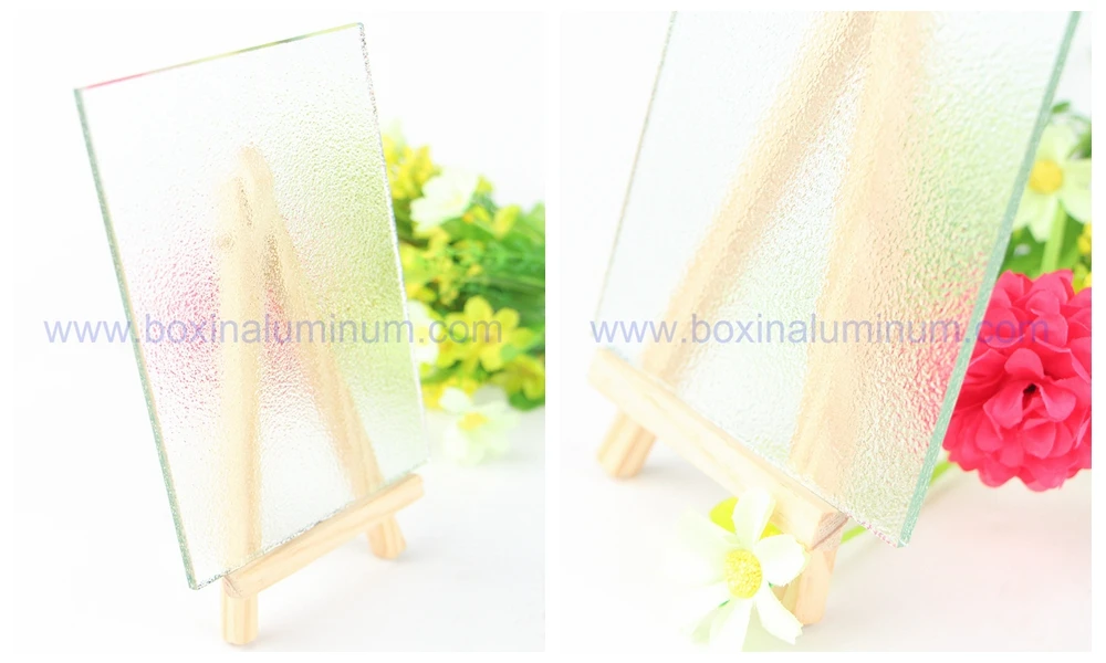 Top Quality 3mm 4mm 5mm Clear Nashiji Patterned Glass