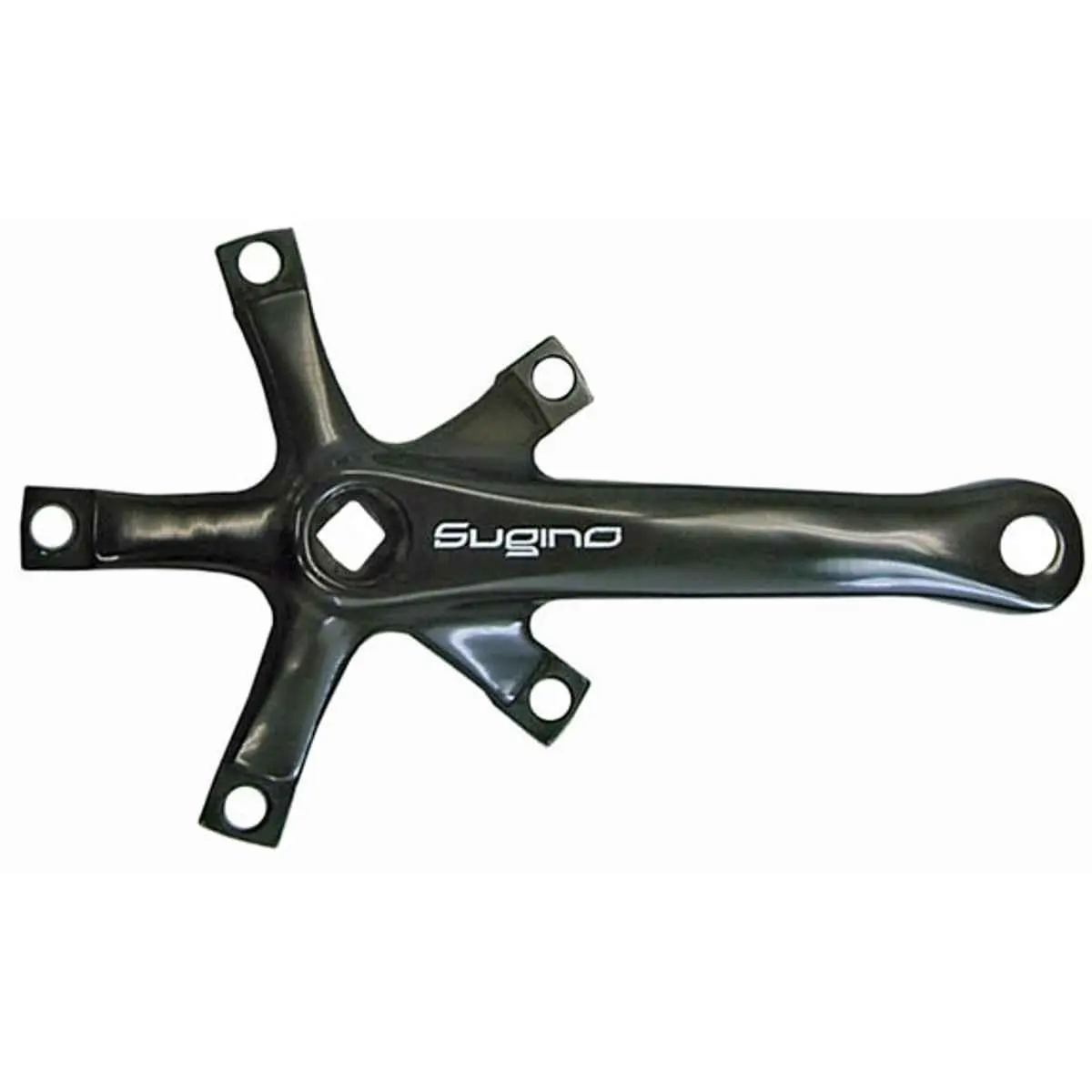 Sugino Rd2 Crank Arms, Jis 130 175 Black - RD2 DOUBLE 175 BLK