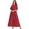 2019 New trendy products striped summer dress red dress