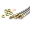 Stainless Steel Braid Brake hose ATV SCOOTER MOTORCYCLE MODIFIED TUNING and iron pipe fitting