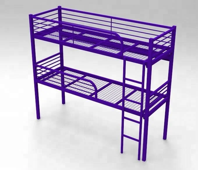 pink and purple bunk beds