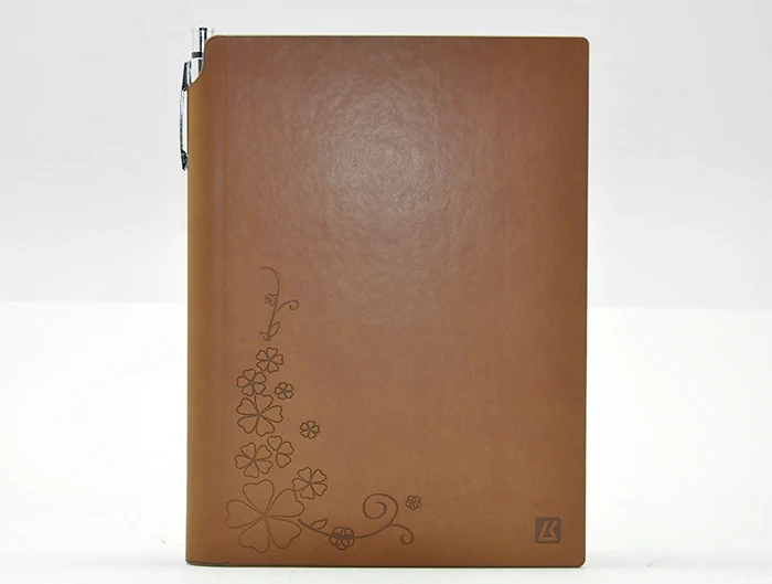 Brown Leather Covered Custom Printed Notepads Buy Printed Notepads