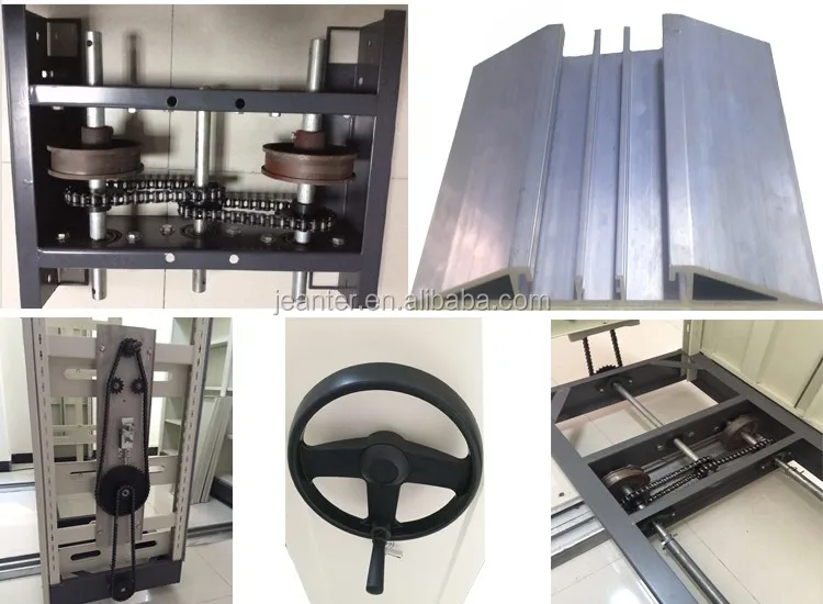 Easy Operate Mechanical Metal Shelves/ Modern Mobile Filing Shelve